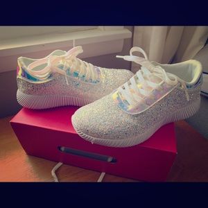 Sparkly sneakers!
